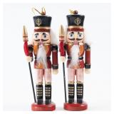 2 UNMARKED NUTCRACKER ORNAMENTS