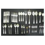 ASSTD SILVERPLATE & STAINLESS CUTLERY ITEMS