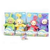 FOUR TALKING TELETUBBIES DOLLS IN ORIGINAL BOXES