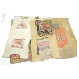 BURLAP BAGS, SIGNS AND CHILD CARRIAGE SEAT