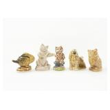 5 WADE ENGLAND NURSERY RHYME ANIMAL FIGURINES