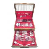 WM. ROGERS & SONS SILVERPLATE CUTLERY SET