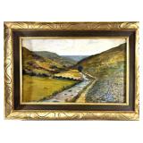 T. KEOUGH 'LORNA DOONE VALLEY' OIL PAINTNG