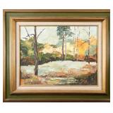 H.T. KELL 'THE WOODS GLORIFY HIM' OIL