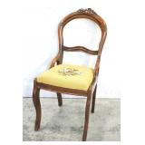 VICTORIAN-STYLE BALLOON-BACK SIDE CHAIR