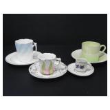 LOT OF PORCELAIN TEA CUPS AND SAUCERS