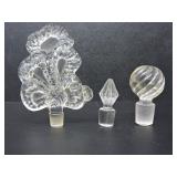 3 DECANTER TOPPERS