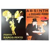 PAIR OF BELLE ÉPOQUE STYLE ADVERTISING POSTER