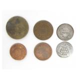 INTERNATIONAL COINS W/ 2 US .900 SILVER DIMES 4.3g