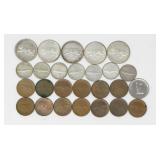 CIRCULATED CDN CENTENNIAL SILVER COINAGE 45.4g