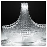 CUT GLASS BASKET, SHAKERS, & COASTER