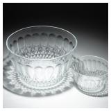 2 CUT GLASS BOWLS