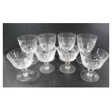 ASSORTED CUT CRYSTAL STEMWARE LOT