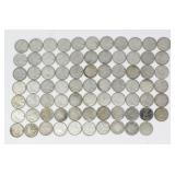 76 CIRCULATED .800 SILVER CDN DIMES 175.07g