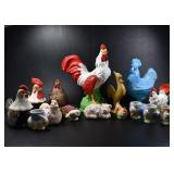 LOT OF CHICKEN/FARM ANIMAL FIGURINES