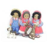 CRANSTON PRINT RACHEL AND AMOS DOLLS