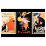 LOT OF 3 ART NOUVEAU AND ART DECO STYLE POSTERS