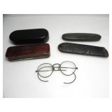 19c. SUNGLASSES AND READING GLASSES IN THEIR CASES