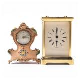 PAIR OF ORNATE CLOCKS
