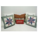 LOT OF DECORATIVE THROW PILLOWS