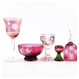 CRYSTAL STEMWARE AND DECORATIVE PIECES
