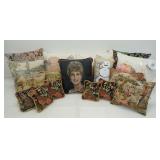 LOT OF ASSORTED THROW PILLOWS
