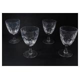 4 WEBB CORBETT CRYSTAL GLASSES