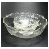 3 PIECE GRAPE VINES PATTEN PUNCH BOWL SET
