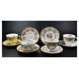 ASSORTED LOT OF PORCELAIN TEA CUPS, BOWL & SAUCERS