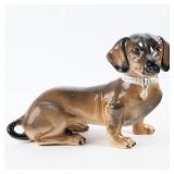 LARGE ELEGANT LAMP CO DAUCHSHUND FIGURINE