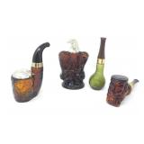 4 AVON AFTERSHAVE BOTTLES