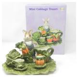MINIATURE CABBAGE RABBIT TEA SET