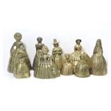 ASSORTED FIGURAL BRASS BELLS