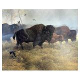 MICHAEL DUMAS 'WOOD BISON' HAND SIGNED 104/500