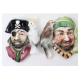 PORCELAIN PIRATE WALL HANGS