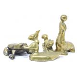 ASSTD BRASS ANIMAL FIGURINES