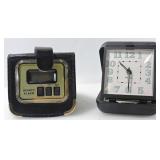 2 TRAVEL ALARM CLOCKS