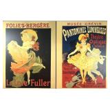 PAIR OF JULES CHÉRET ADVERTISING POSTER PRINTS