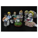 ASSORTED MINIATURE PORCELAIN AND CERAMIC FIGURINES