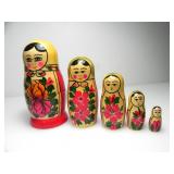 HAND PAINTED MATRYOSHKA NESTING DOLL