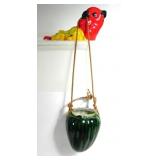COLORFUL PARROT HOLDING WTERMELON-MADE IN JAPAN