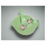 CARLTON WARE CERAMIC LEAF DISH- MADE IN ENGLAND