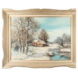 C. H. BELTMAN WINTER LANDSCAPE WITH COTTAGE