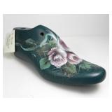 HAND PAINTED WOODEN SHOE FORM