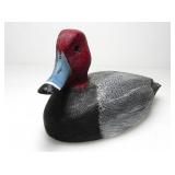 R. DUNLOP 1978 HAND CARVED WOOD RED HEAD DUCK