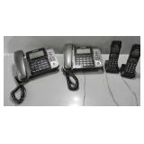 2 PANASONIC PHONE SYSTEMS W/CORELESS HANDSETS