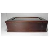 BOMBAY COMPANY STYLE WOOD BOX WITH HANDLES