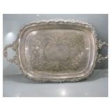 LEGACY PLATE SILVERPLATED COPPER SERVING TRAY