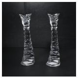 PAIR OF MIKASA 'TWISTED' CANDLESTICKS