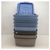 36L RUBBERMAID ROUGHNECK STORAGE TOTE LOT
